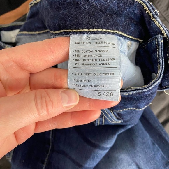 KanCan Women's High-Rise Skinny Stretch Medium Wash Jeans Cotton Blend Size5/26 - Picture 5 of 5